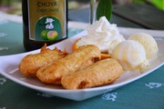 Banan smażony w cieście z lodami
